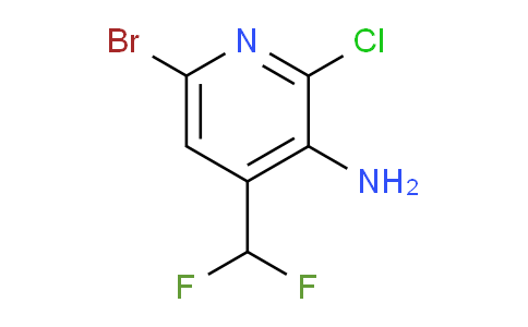 3-Amino-6-bromo-2-chloro-4-(difluoromethyl)pyridine