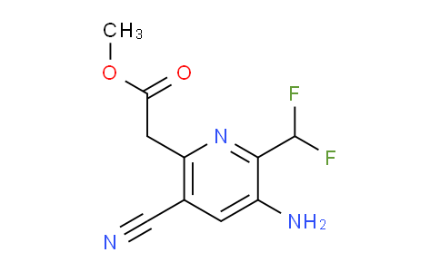 Methyl 3-amino-5-cyano-2-(difluoromethyl)pyridine-6-acetate