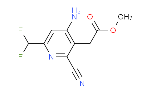 Methyl 4-amino-2-cyano-6-(difluoromethyl)pyridine-3-acetate