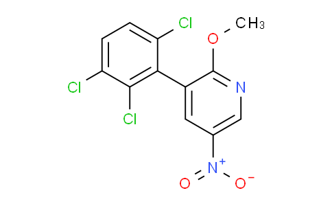 2-Methoxy-5-nitro-3-(2,3,6-trichlorophenyl)pyridine