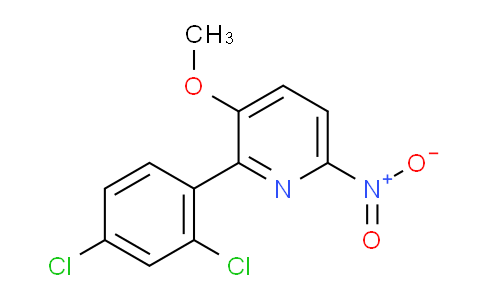 2-(2,4-Dichlorophenyl)-3-methoxy-6-nitropyridine