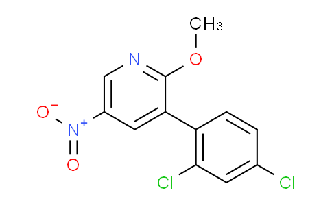 3-(2,4-Dichlorophenyl)-2-methoxy-5-nitropyridine