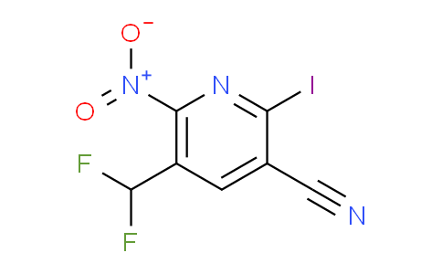 3-Cyano-5-(difluoromethyl)-2-iodo-6-nitropyridine