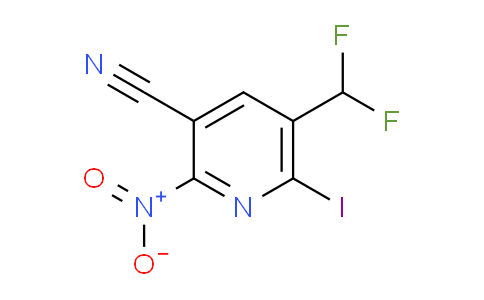 3-Cyano-5-(difluoromethyl)-6-iodo-2-nitropyridine