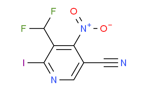 5-Cyano-3-(difluoromethyl)-2-iodo-4-nitropyridine