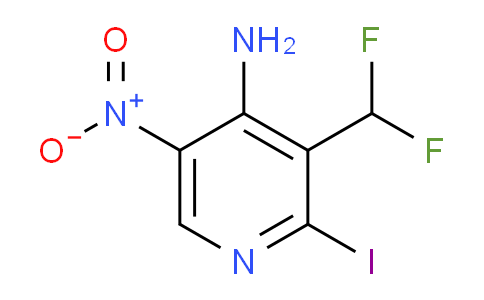 4-Amino-3-(difluoromethyl)-2-iodo-5-nitropyridine