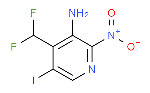 3-Amino-4-(difluoromethyl)-5-iodo-2-nitropyridine