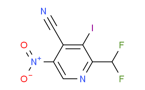 AM53142 | 1805187-27-2 | 4-Cyano-2-(difluoromethyl)-3-iodo-5-nitropyridine
