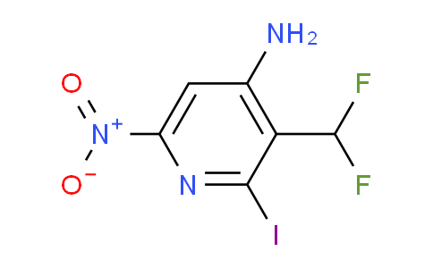 4-Amino-3-(difluoromethyl)-2-iodo-6-nitropyridine