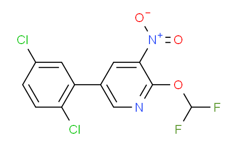 5-(2,5-Dichlorophenyl)-2-(difluoromethoxy)-3-nitropyridine