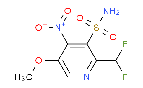 2-(Difluoromethyl)-5-methoxy-4-nitropyridine-3-sulfonamide