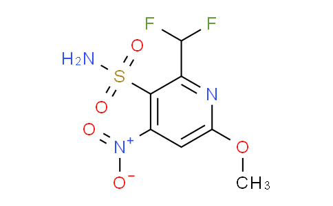 2-(Difluoromethyl)-6-methoxy-4-nitropyridine-3-sulfonamide