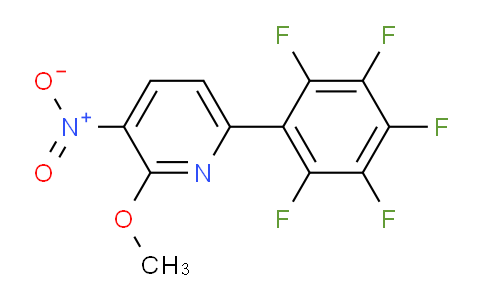 2-Methoxy-3-nitro-6-(perfluorophenyl)pyridine