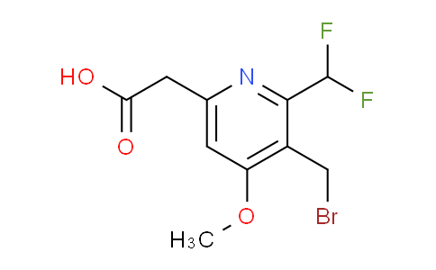 3-(Bromomethyl)-2-(difluoromethyl)-4-methoxypyridine-6-acetic acid