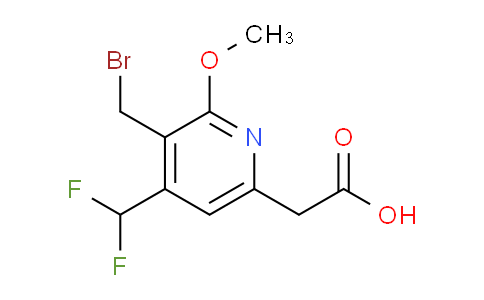 3-(Bromomethyl)-4-(difluoromethyl)-2-methoxypyridine-6-acetic acid