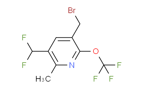 3-(Bromomethyl)-5-(difluoromethyl)-6-methyl-2-(trifluoromethoxy)pyridine