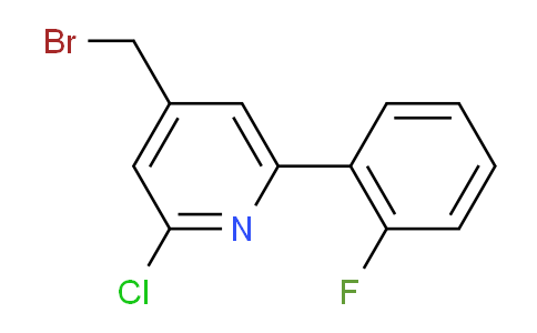 4-Bromomethyl-2-chloro-6-(2-fluorophenyl)pyridine