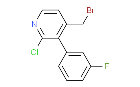 4-Bromomethyl-2-chloro-3-(3-fluorophenyl)pyridine