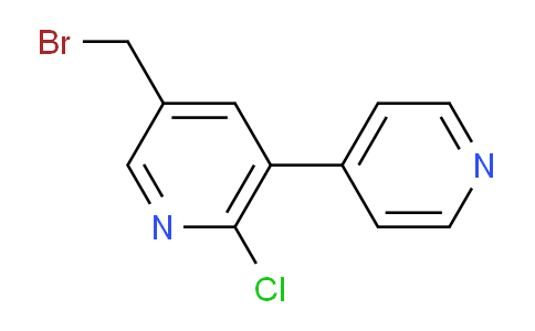 3-Bromomethyl-6-chloro-5-(pyridin-4-yl)pyridine