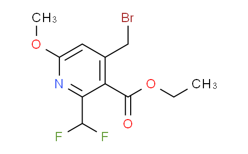 Ethyl 4-(bromomethyl)-2-(difluoromethyl)-6-methoxypyridine-3-carboxylate