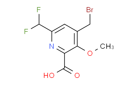 4-(Bromomethyl)-6-(difluoromethyl)-3-methoxypyridine-2-carboxylic acid
