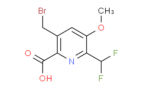 5-(Bromomethyl)-2-(difluoromethyl)-3-methoxypyridine-6-carboxylic acid