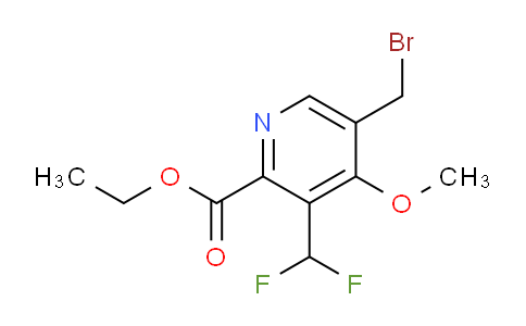 Ethyl 5-(bromomethyl)-3-(difluoromethyl)-4-methoxypyridine-2-carboxylate