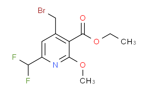Ethyl 4-(bromomethyl)-6-(difluoromethyl)-2-methoxypyridine-3-carboxylate