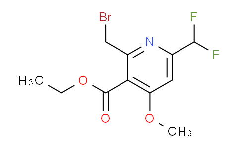 Ethyl 2-(bromomethyl)-6-(difluoromethyl)-4-methoxypyridine-3-carboxylate