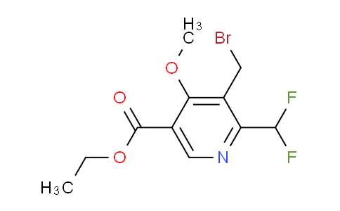 Ethyl 3-(bromomethyl)-2-(difluoromethyl)-4-methoxypyridine-5-carboxylate