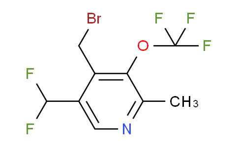 4-(Bromomethyl)-5-(difluoromethyl)-2-methyl-3-(trifluoromethoxy)pyridine