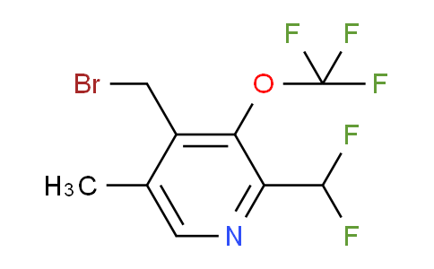 4-(Bromomethyl)-2-(difluoromethyl)-5-methyl-3-(trifluoromethoxy)pyridine