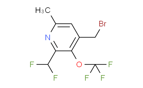 4-(Bromomethyl)-2-(difluoromethyl)-6-methyl-3-(trifluoromethoxy)pyridine