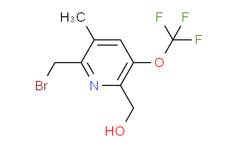 2-(Bromomethyl)-3-methyl-5-(trifluoromethoxy)pyridine-6-methanol