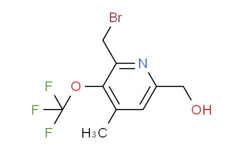 2-(Bromomethyl)-4-methyl-3-(trifluoromethoxy)pyridine-6-methanol