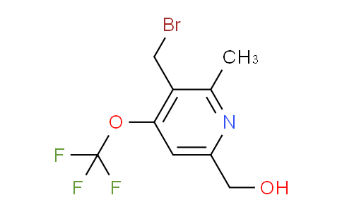 3-(Bromomethyl)-2-methyl-4-(trifluoromethoxy)pyridine-6-methanol