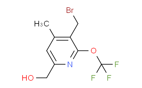 3-(Bromomethyl)-4-methyl-2-(trifluoromethoxy)pyridine-6-methanol