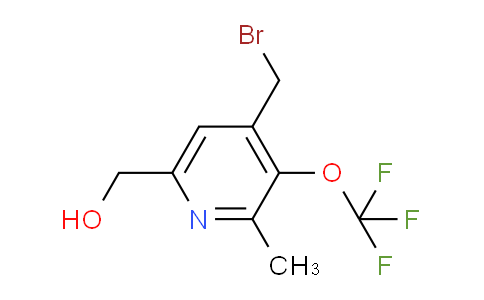 4-(Bromomethyl)-2-methyl-3-(trifluoromethoxy)pyridine-6-methanol