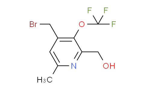 4-(Bromomethyl)-6-methyl-3-(trifluoromethoxy)pyridine-2-methanol