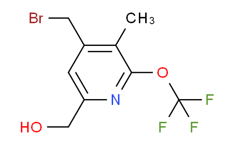 4-(Bromomethyl)-3-methyl-2-(trifluoromethoxy)pyridine-6-methanol