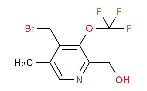 4-(Bromomethyl)-5-methyl-3-(trifluoromethoxy)pyridine-2-methanol