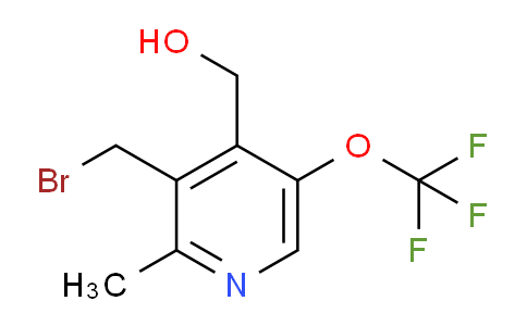 3-(Bromomethyl)-2-methyl-5-(trifluoromethoxy)pyridine-4-methanol