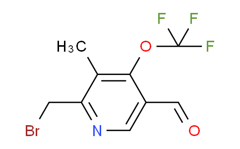 2-(Bromomethyl)-3-methyl-4-(trifluoromethoxy)pyridine-5-carboxaldehyde