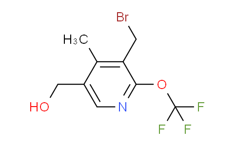 3-(Bromomethyl)-4-methyl-2-(trifluoromethoxy)pyridine-5-methanol
