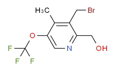 3-(Bromomethyl)-4-methyl-5-(trifluoromethoxy)pyridine-2-methanol