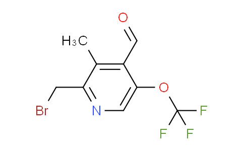 2-(Bromomethyl)-3-methyl-5-(trifluoromethoxy)pyridine-4-carboxaldehyde