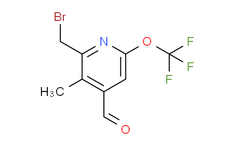2-(Bromomethyl)-3-methyl-6-(trifluoromethoxy)pyridine-4-carboxaldehyde