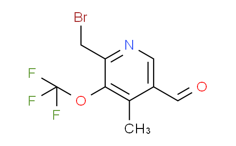 2-(Bromomethyl)-4-methyl-3-(trifluoromethoxy)pyridine-5-carboxaldehyde