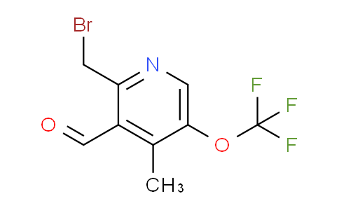 2-(Bromomethyl)-4-methyl-5-(trifluoromethoxy)pyridine-3-carboxaldehyde