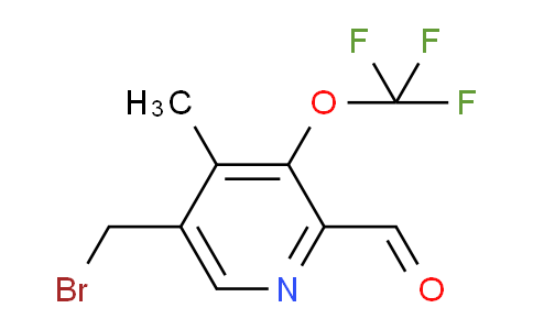 5-(Bromomethyl)-4-methyl-3-(trifluoromethoxy)pyridine-2-carboxaldehyde
